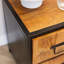 Musa 35cm W Steel Bedside Table