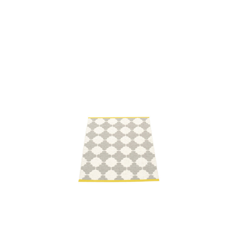 Tapis intérieur / extérieur gris chaud / vanille Marre, Rectangle 2 pi 3 po x 3 pi
