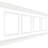 40'' H x 94.5'' W x 0.5'' D Wainscot Panelling