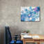  «Abstract Pouring Q» par Jean Plout, art mural sur toile, 34 po x 26 po
