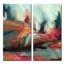 « Abstract ABS XII », impression sur toile tendue-28142213