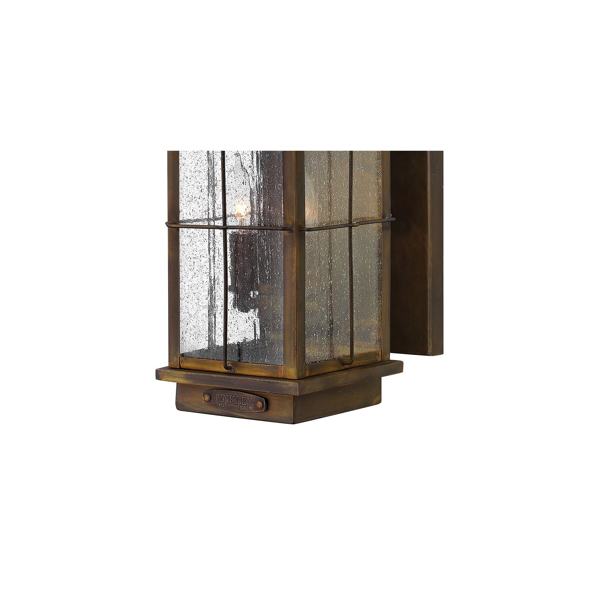 Bingham 2-Light Outdoor Wall Lantern, Integrated LED, Sienna