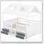 Wood Bed House Bed Frame-484316948-484316949