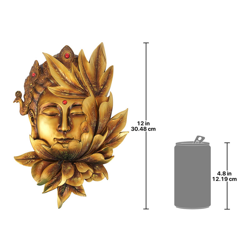 Enlightened Deity Guan Yin Wall Sculpture