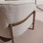 Lisbon Bouclé Loveseat - Oyster/Matte Bronze