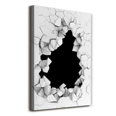A Hole In The Wall - Wrapped Canvas Print
