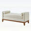 Élégant banc rembourré avec 2 coussins-965811930