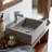Slats Gray Marble Bathroom Sink-114422502