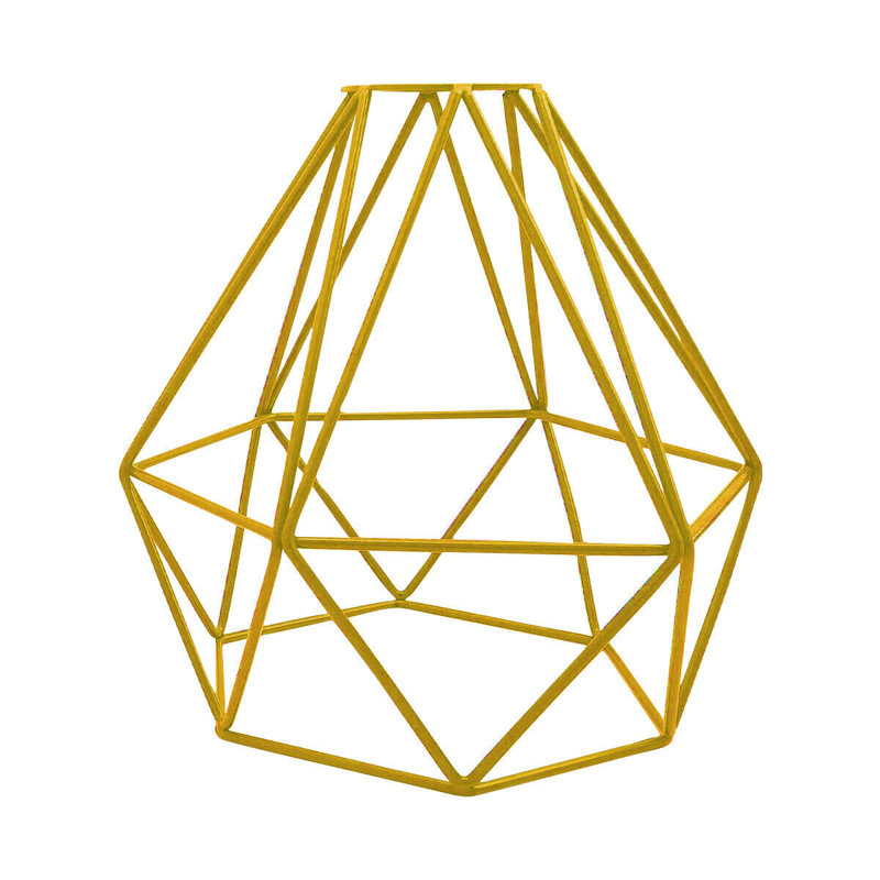 20cm H Metal Novelty Lamp Shade ( Uno ), Yellow
