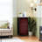 4 Drawer Dresser for Bedroom, Narrow Chest of Drawers, Wooden Top and Study Iron Frame 18"x37.5"-(WxH)