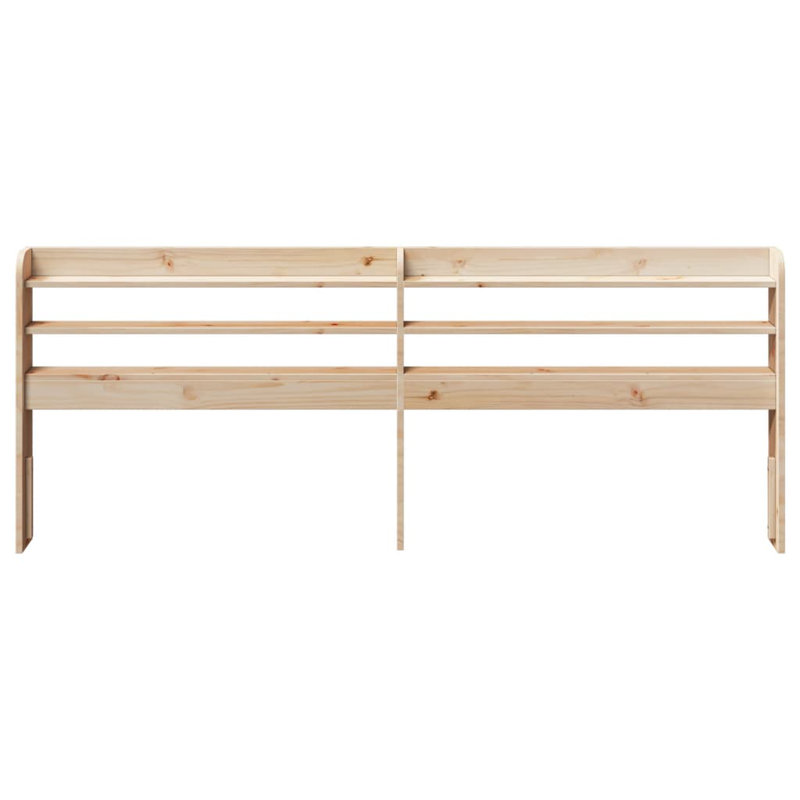 Solid Wood Headboard, 200 x 200 cm, Natural