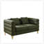 Oversized 2 Seater Sectional Sofa with Deep Seating, Soft Fabric, and 2 Lumbar Pillows for Living Room Comfort-1139123685