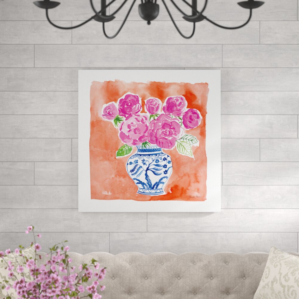 Leinwandbild Chinoiserie Roses I von Farida Zaman