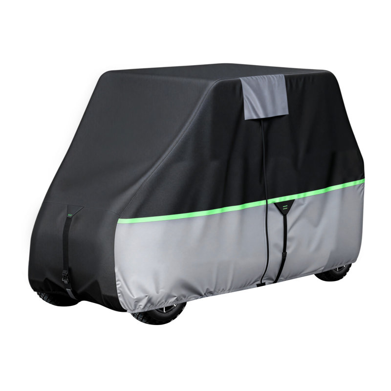 Housse de voiturette de golf, housse de golf 2 + 2/4 places, housse de voiture club imperméable 600D Oxford