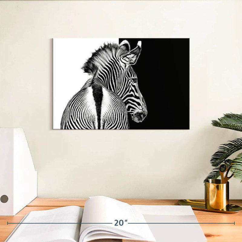 Brampt Zebra Contrast, 8" H x 12" W