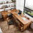 L-Shaped Rectangular Solid Wood desk-1292865701-1292865699