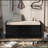 42.5" Wide Shoe Storage Bench With Cushion Storage Bench with 2 Drawers and 2 Cabinets-1787319782