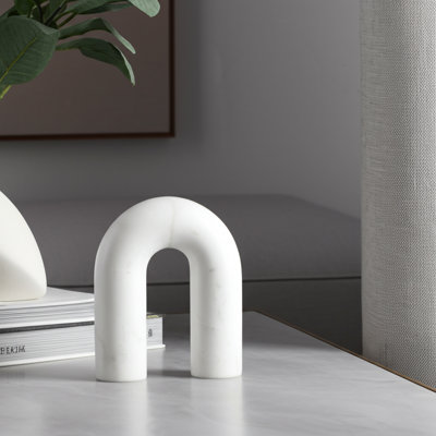 Rounded Horseshoe Marble Sculpture