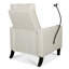 Fauteuil inclinable moderne beige - Rembourrage en mousse avec structure en métal pour adultes, fonction réglable, support pour téléphone et espaces de vie pour tasses