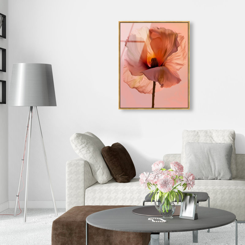 Amber Radiance I Print, 37"H x 31"W, Gold Floater Frame