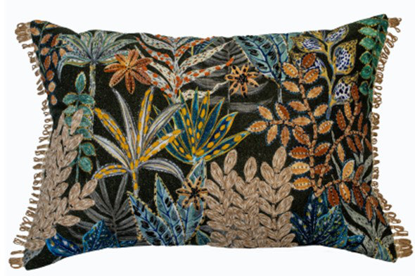 Alinde Abstract Green Cushion