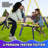Sportspower Palmview Metal Swing Set with Lifetime Warranty on 5' Double Wall Slide