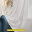 Ensemble de 2 voilages transparents à broderie argentée avec œillets-543210970