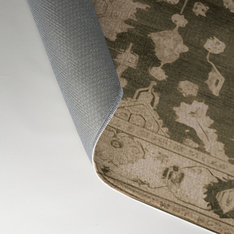 Tapis intérieur et extérieur brun Overdyed, Rectangle 9 pi x 12 pi