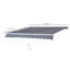 Dakota Fields Grey Cover Retractable Patio Awning-554682845