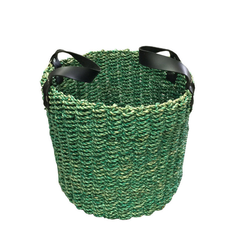 D-Art Collection Seagrass Basket, Green