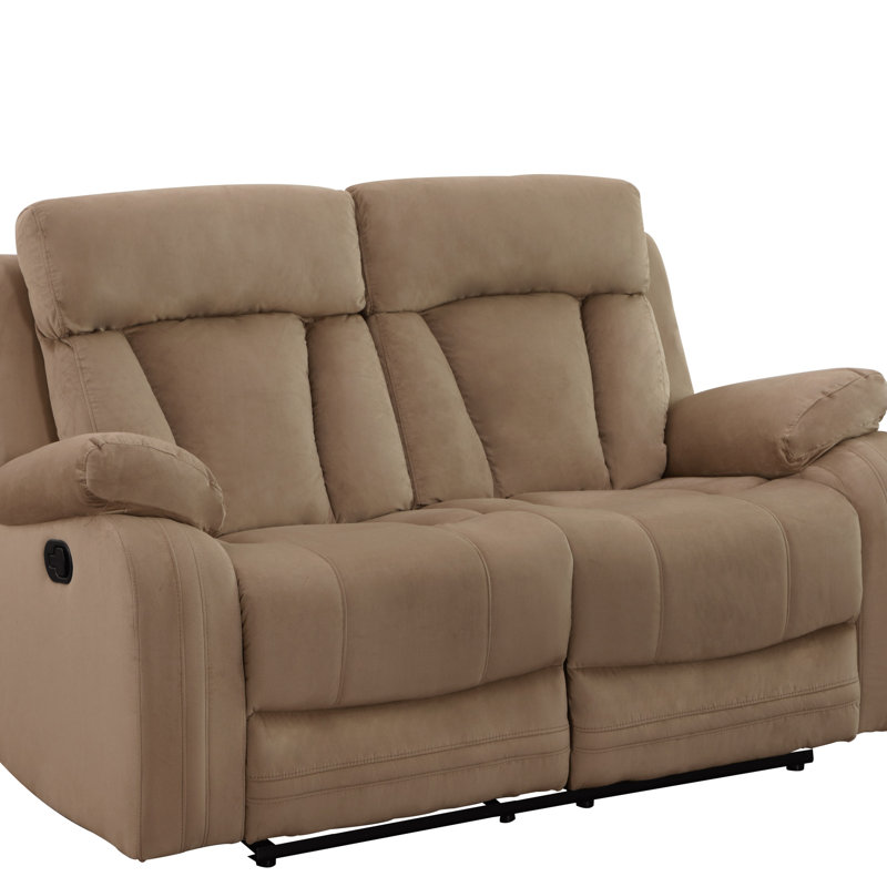Causeuse inclinable en tissu de microfibre Global United