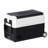 49QT(45L) Ultra-fast Cooling Car Refrigerator with Dual-compartment Independent Temperature Control & Display, -4?~68?,Portable Car Fridge with Robust Wheels & Handle For Easy Rolling, 12/24V DC, 110V/220VAC, Black/Grey-111071589