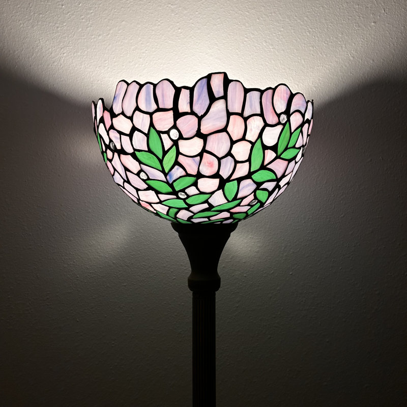 Ampoule DEL Gampage Tiffany Torch, Mauve / Vert