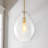 Glowlite 1-Light Single Clear Glass Teardrop Pendant-1772985444
