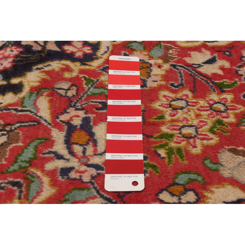 Tapis rouge rétro Kayseri 4 pi 2 po x 6 pi 8 po
