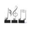 3 pièces note de musique ornement cadeaux sculpture musicale statue décor moderne piano figurine centre de table artisanat polyrésine 19 cm-1566635065