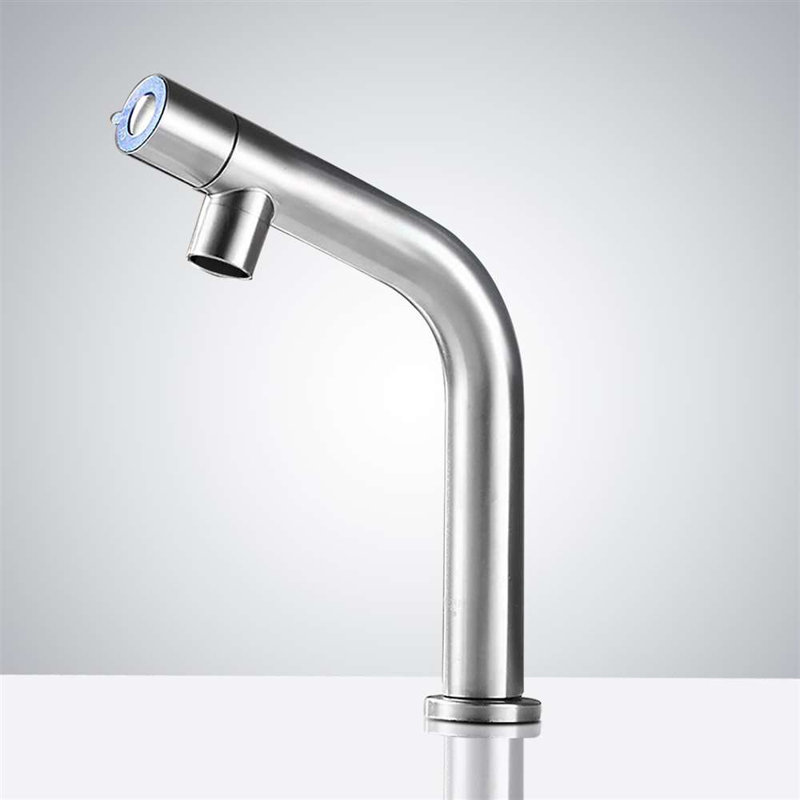 Robinet à capteur automatique commercial Marsala avec finition nickel brossé