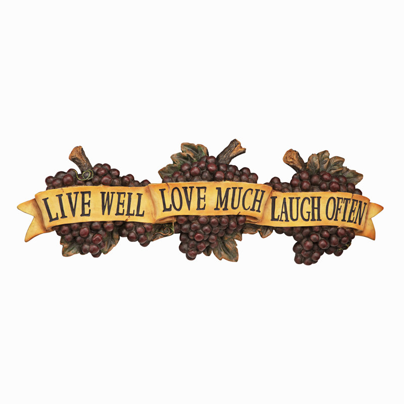 Plaque murale Live-Love-Laugh