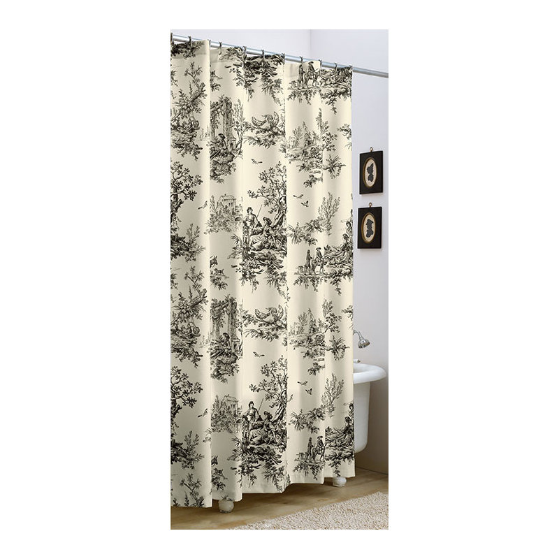 Rideau de douche simple en coton Bouvier