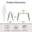 Owen Writing Desk (Not Include Stools)-1648902590