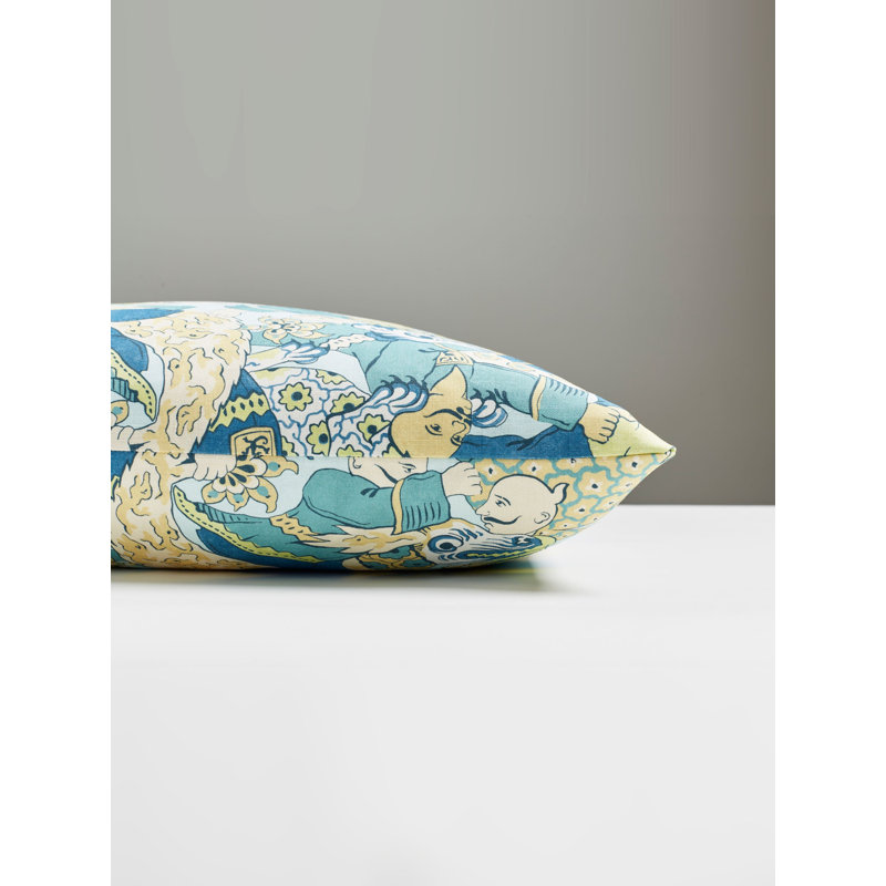 Coussin Danse du dragon Chinois Chic, Sauge d'été