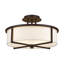 Plafonnier semi-encastré 3 lumières 16 po Charlieann-19680551