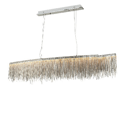 Lustre linéaire Frange Noir