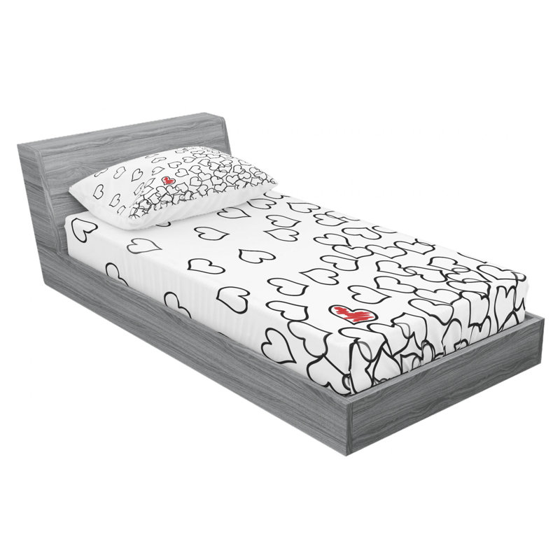 Microfiber Sheet Set, Twin XL Sheet Set with Fitted Sheet