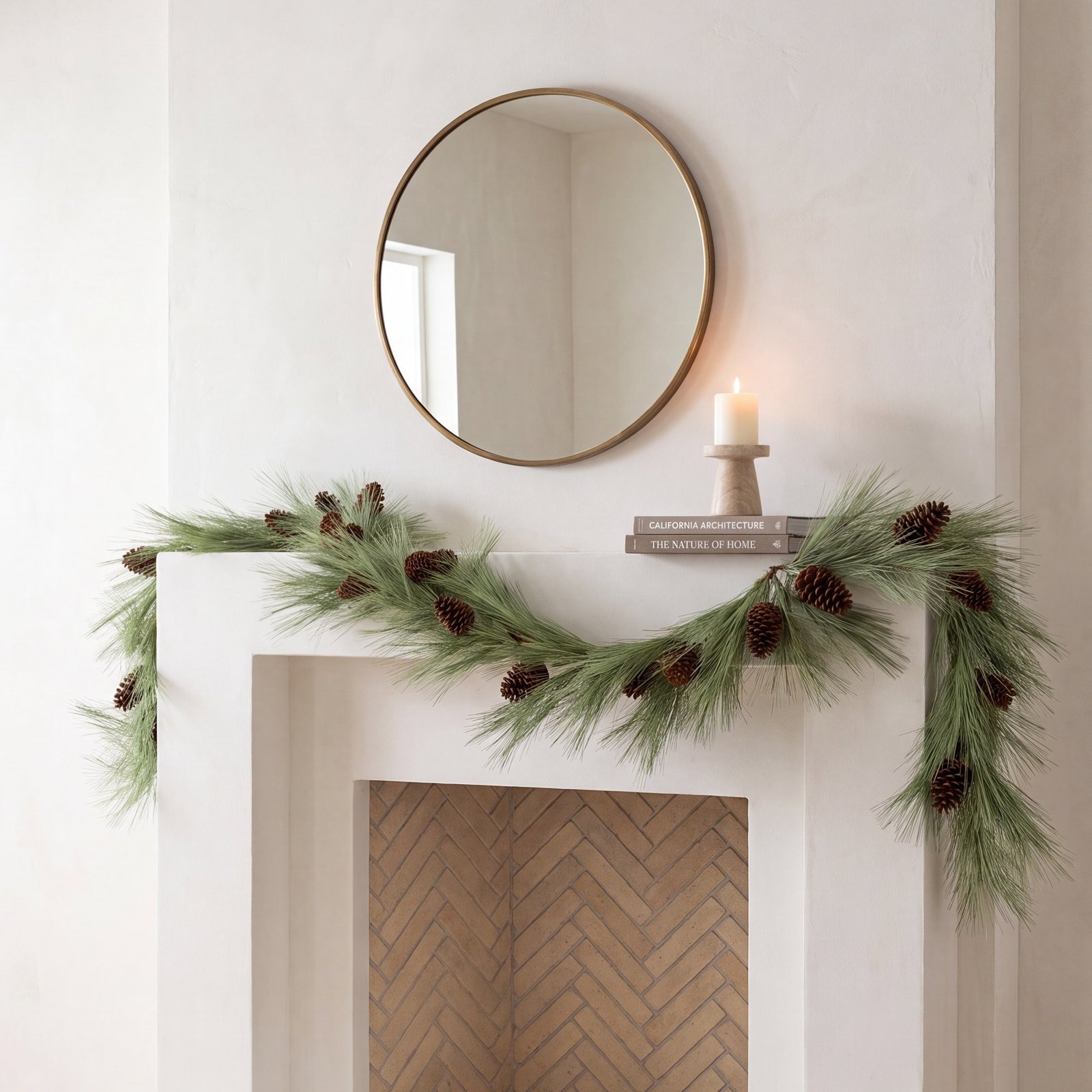 72'' in. Faux Pine Garland
