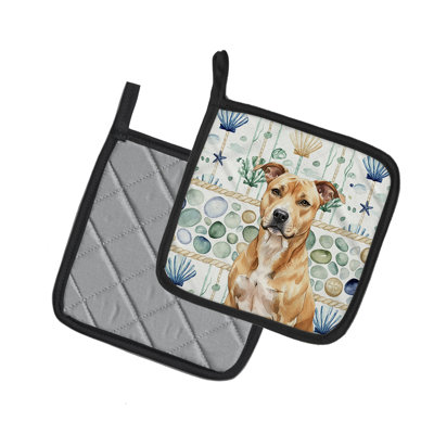 Paire de porte-casseroles Faw American Staffordshire