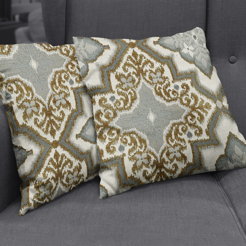 Abbeyshea Crompton Chenille Fabric By The Yard, Brown/Grey