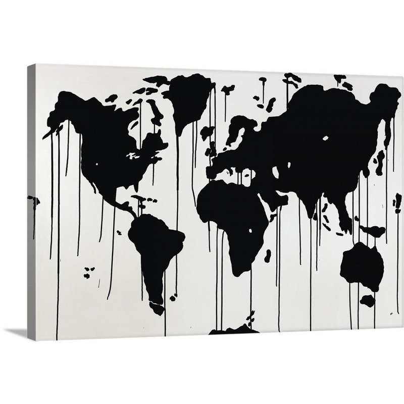 « global chauffant », impression sur toile, Toile tendue, H 12 po x l 18 po x p 1,25 po