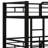 Twin Size Metal Triple Bunk Beds With 2 Ladders And Safety Guardrails-1927152633