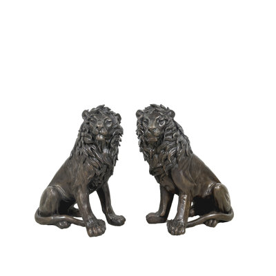 Lion Copper Bronze Garden Statue